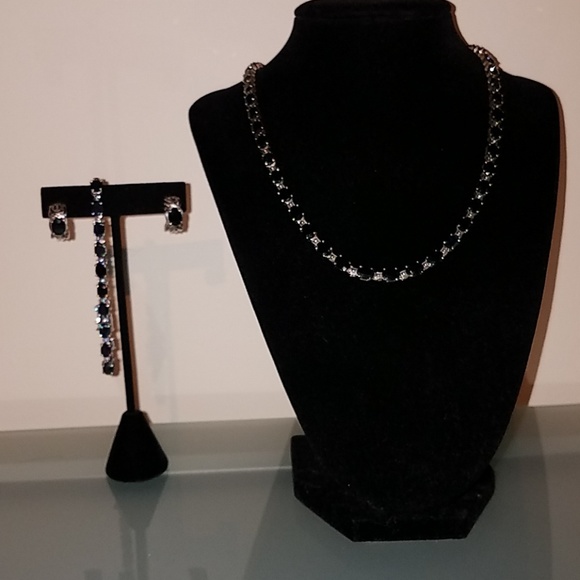 Jewelry - Sterling Silver & Sapphire Jewelry Set